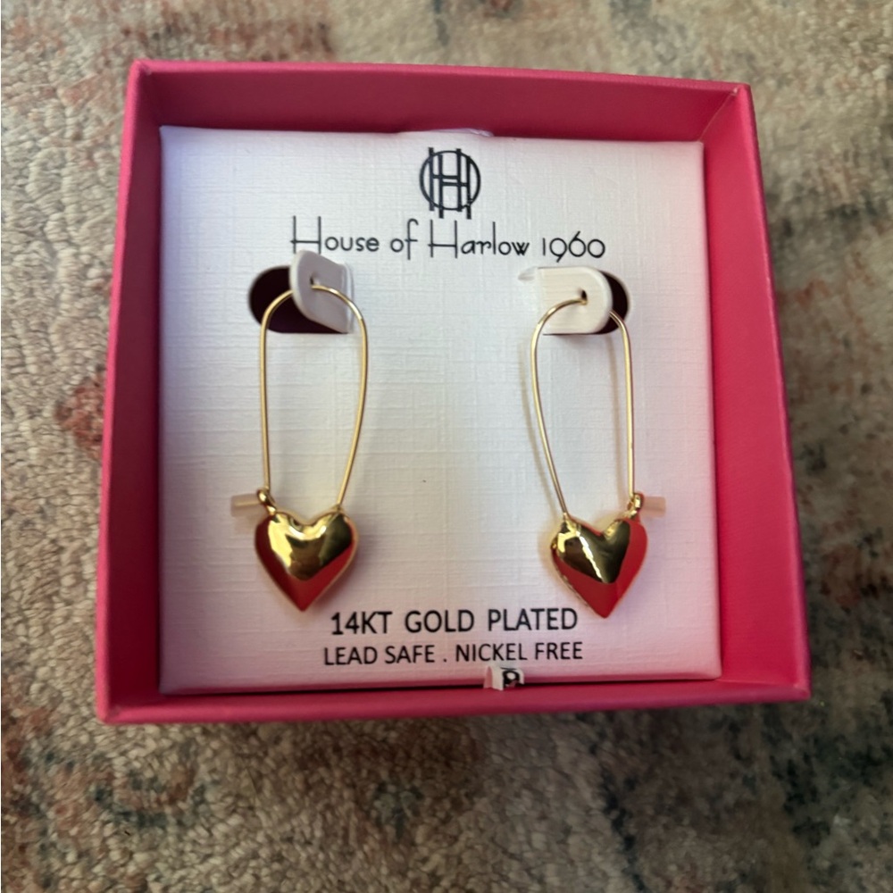 House of Harlow 1960 Gold Dangle Earrings